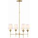 Broche 4 Light 28.00 inch Chandelier