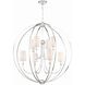 Sylvan 8 Light 40 inch Polished Nickel Chandelier Ceiling Light