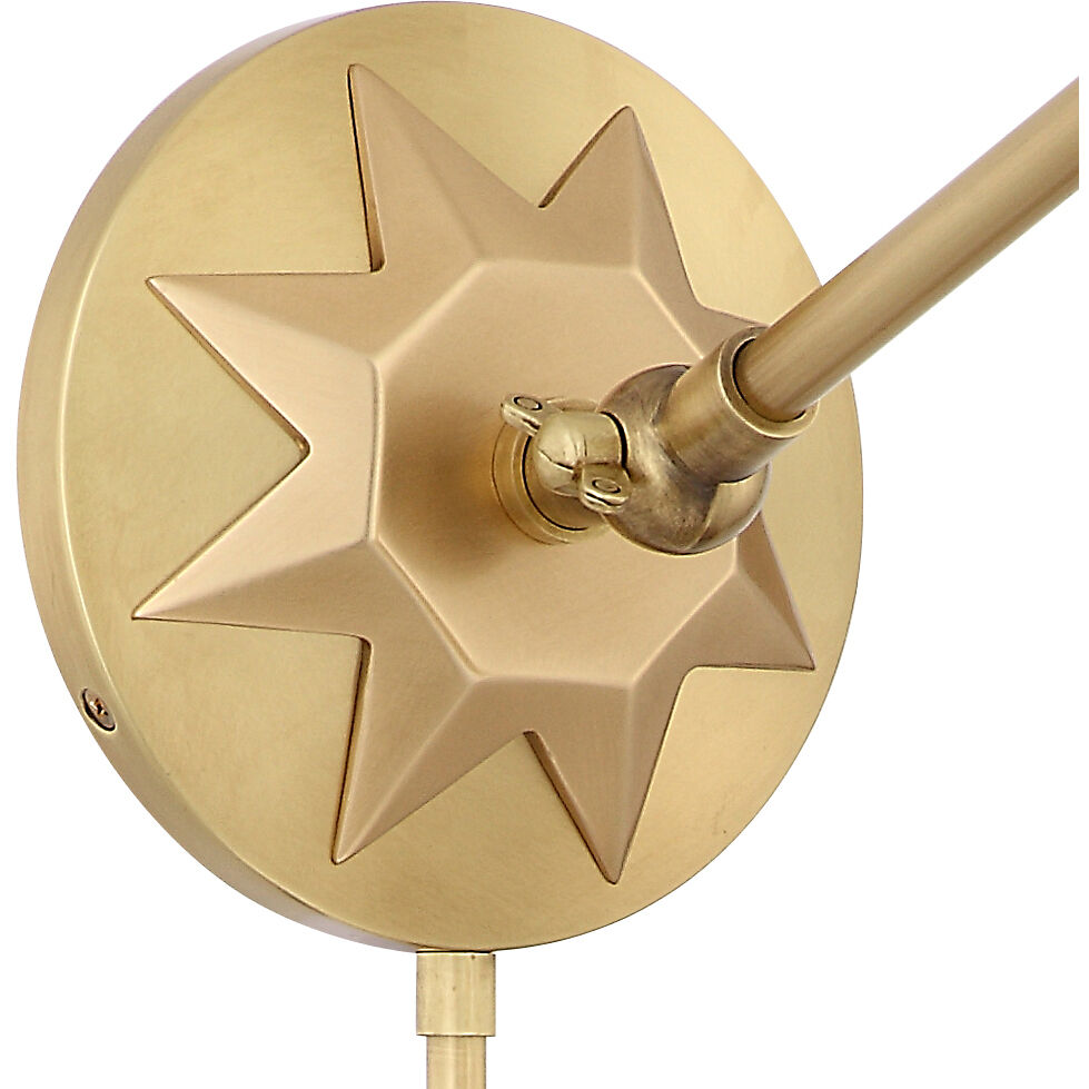 Morgan 17 inch 60.00 watt Aged Brass Task Sconce Wall Light