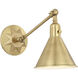 Morgan 17 inch 60.00 watt Aged Brass Task Sconce Wall Light