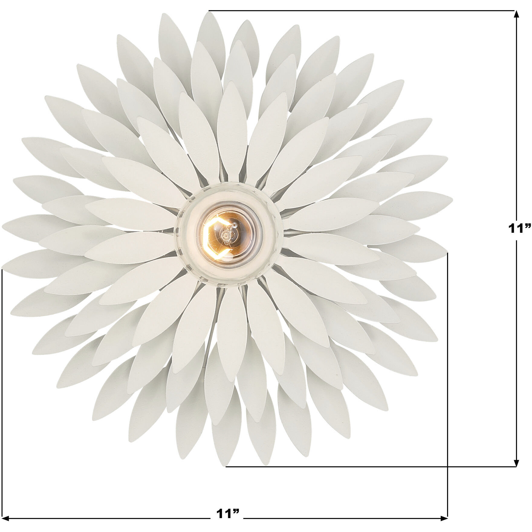 Broche Bath Sconce Wall Light in Matte White