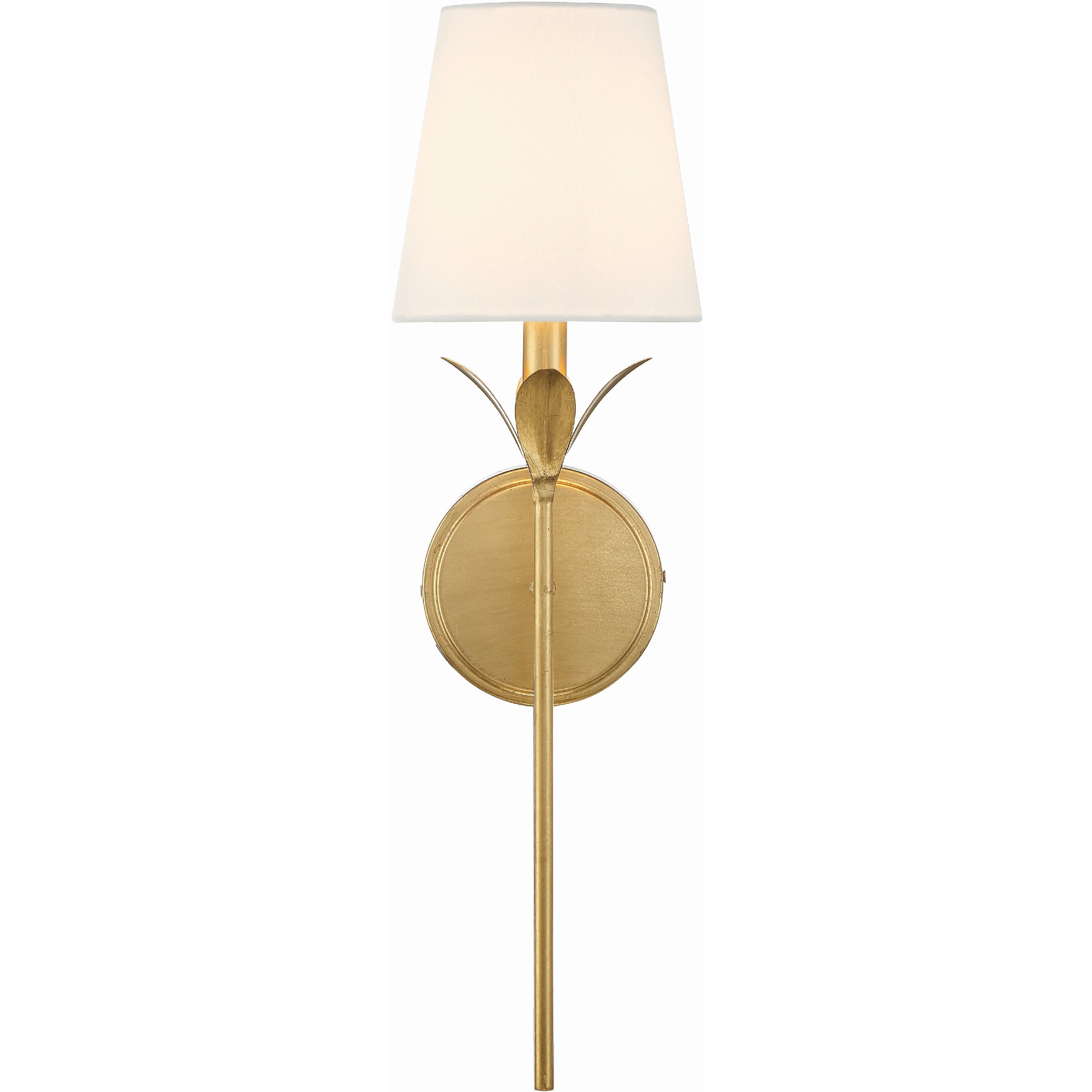 Broche Sconce Wall Light in Antique Gold