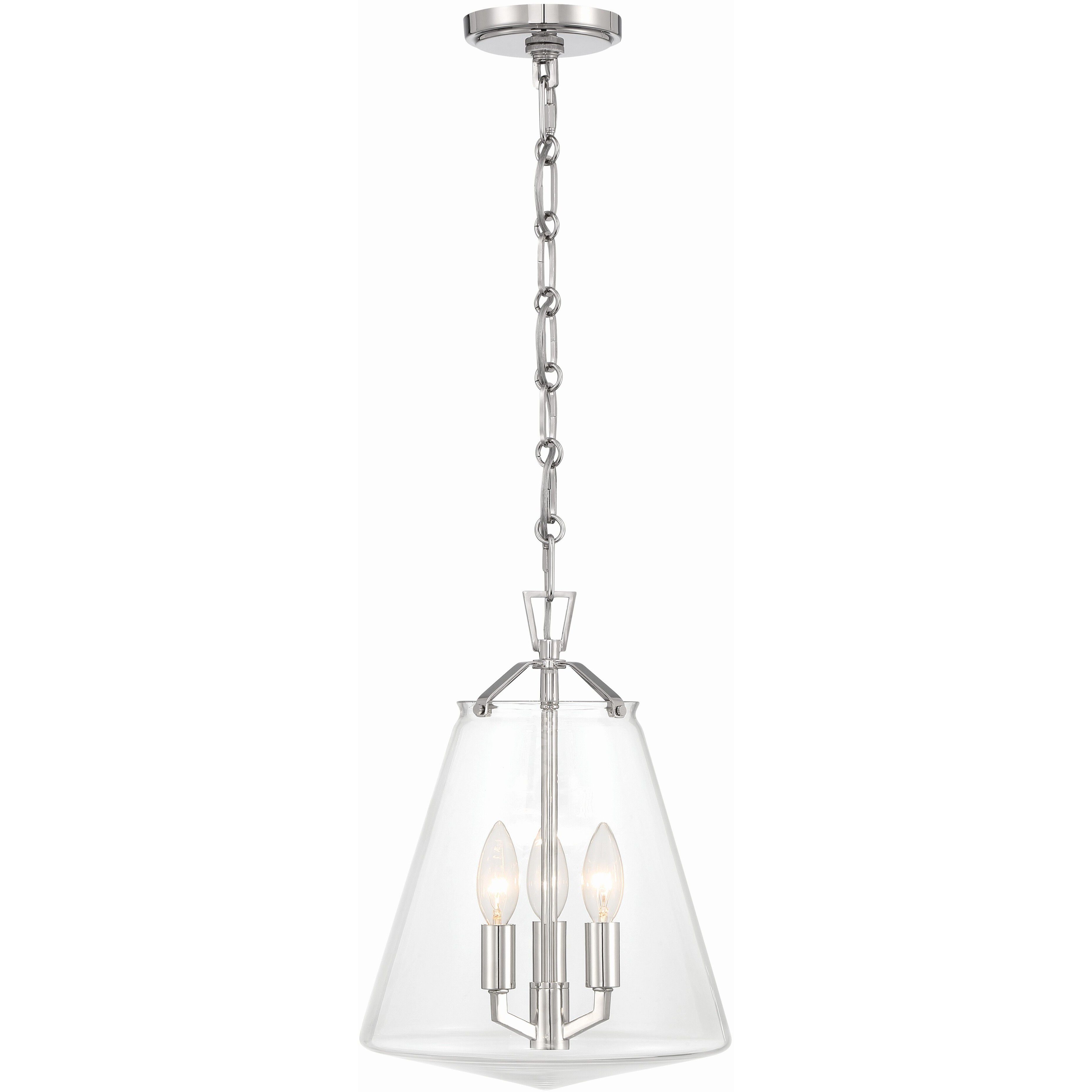 Voss Pendant Ceiling Light in Polished Nickel