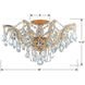 Maria Theresa 5 Light 19 inch Gold Semi Flush Ceiling Light in Clear Hand Cut