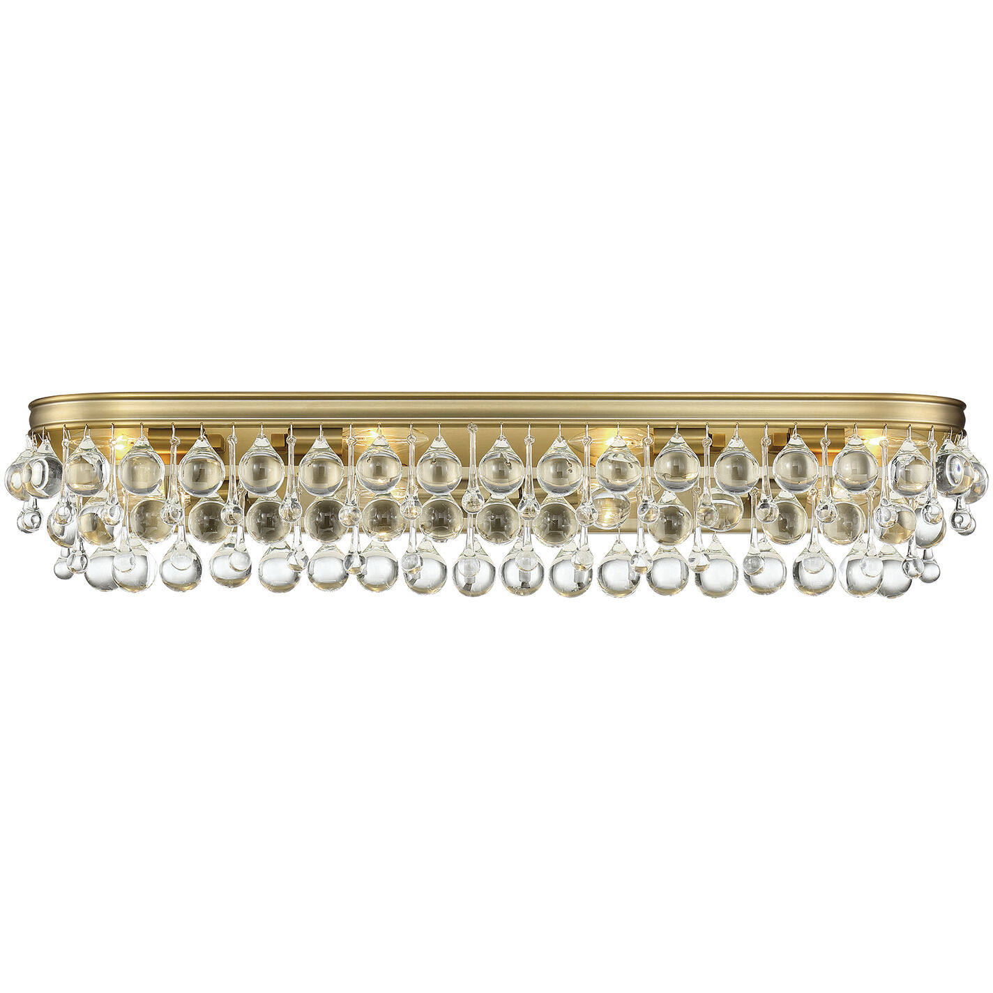 Calypso Bath Vanity Light Wall Light in Vibrant Gold