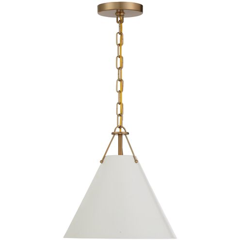 Xavier 1 Light 12 inch Vibrant Gold Pendant Ceiling Light