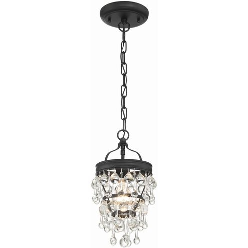 Calypso 1 Light 7.25 inch Matte Black Mini Pendant Ceiling Light