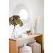 Broche 30 X 30 inch Matte White Mirror