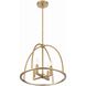 Abbott 4 Light 18.25 inch Vibrant Gold Lantern Chandelier Ceiling Light