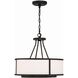 Bryant 4 Light 18 inch Black Forged Chandelier Ceiling Light