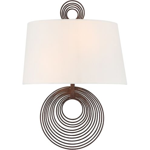 Doral 2 Light 9.5 inch Forged Bronze Sconce Wall Light in Florentine Bronze