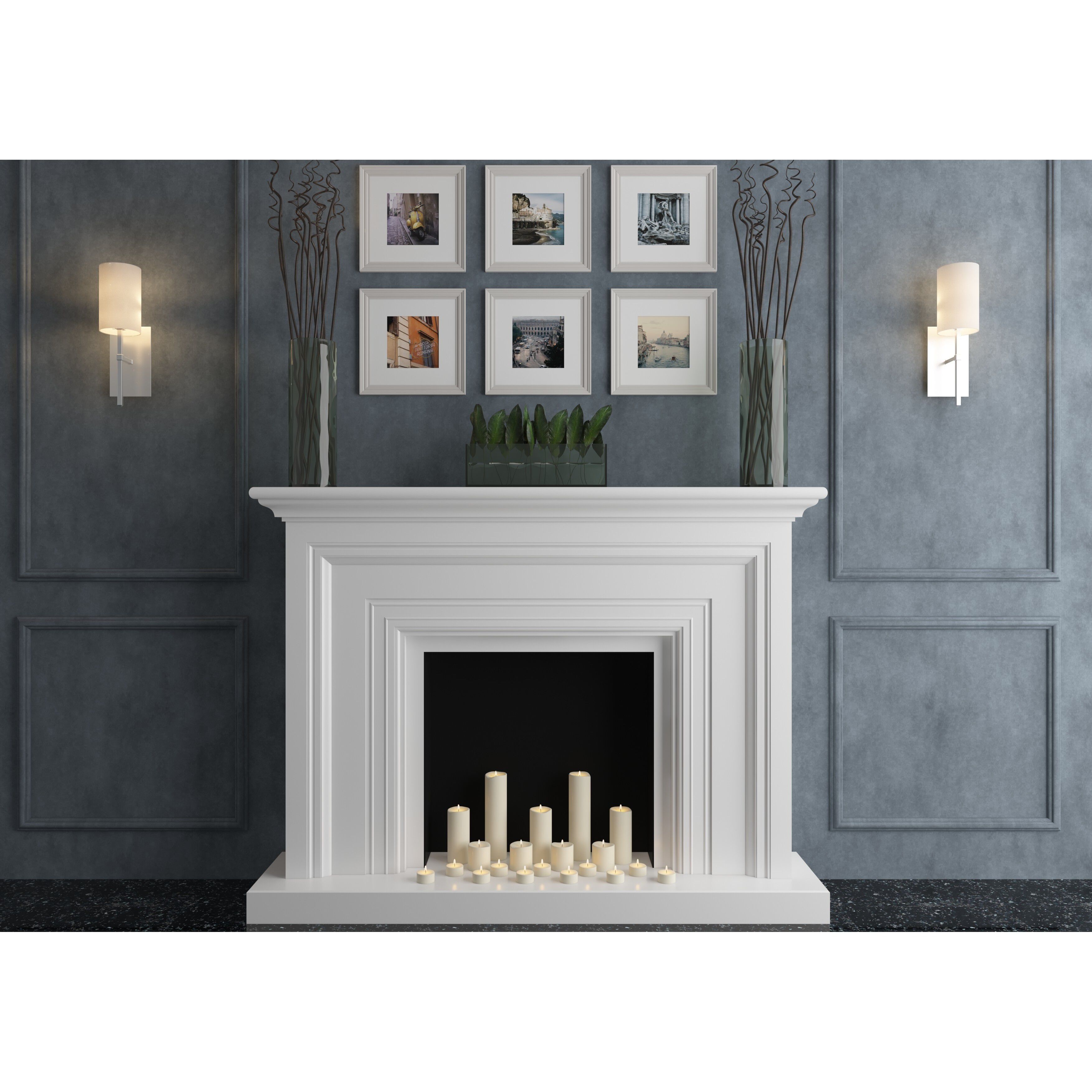 Veronica Sconce Wall Light in Polished Nickel
