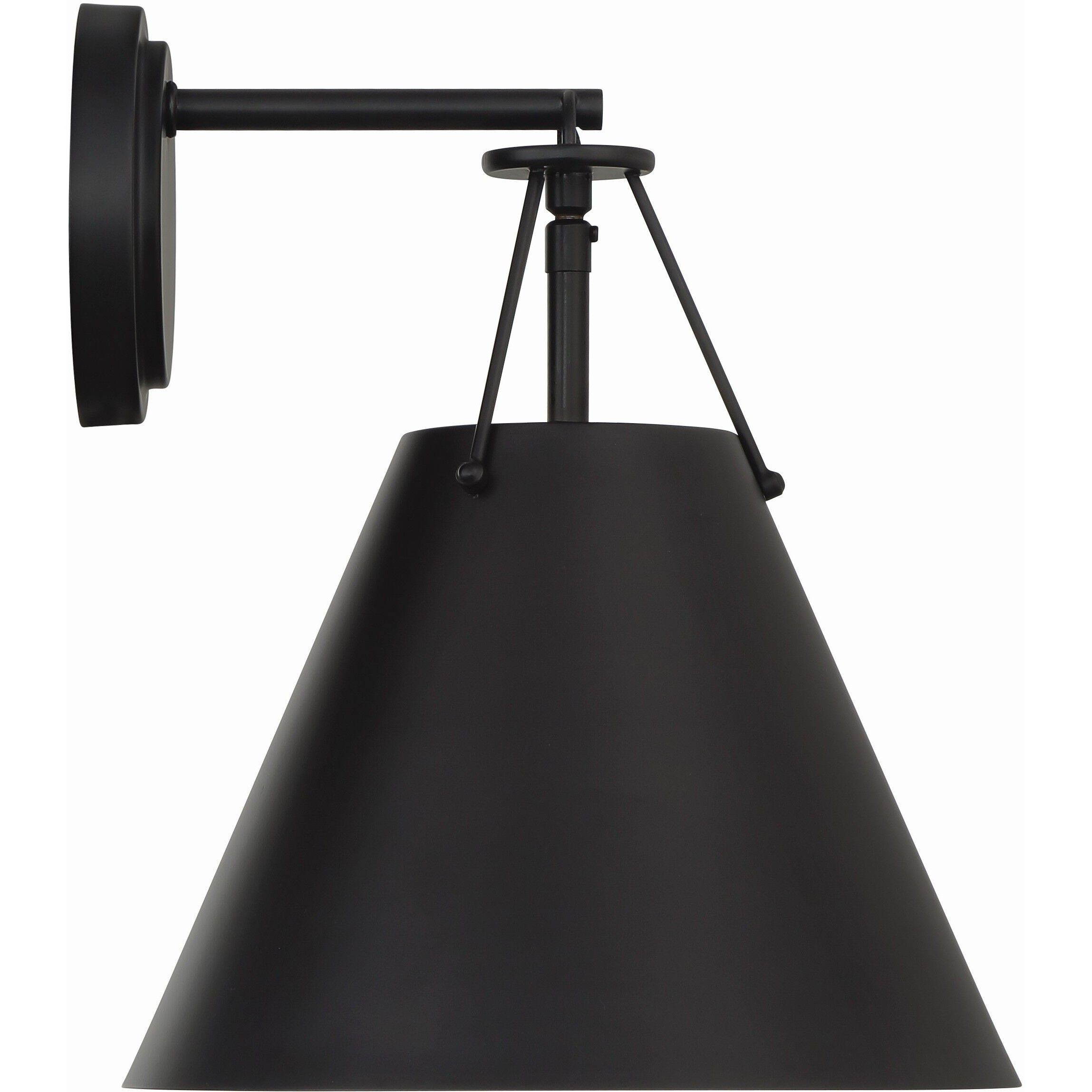 Xavier Bath Sconce Wall Light in Matte Black