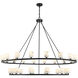 Aragon 30 Light 58.75 inch Matte Black Chandelier Ceiling Light