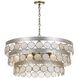 Coco 6 Light 22 inch Antique Silver Chandelier Ceiling Light