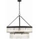 Emory 9 Light 32 inch Black Forged Chandelier Ceiling Light