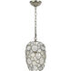 Palla 1 Light 8.5 inch Antique Silver Chandelier Ceiling Light