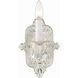Paris Market Sconce Wall Light in Clear Swarovski Strass, Antique White