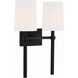 Bromley Bath Wall Light in Black Forged