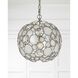 Palla 1 Light 13 inch Antique Silver Chandelier Ceiling Light
