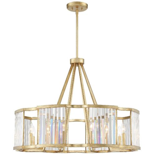 Darcy 8 Light 33.5 inch Distressed Twilight Chandelier Ceiling Light