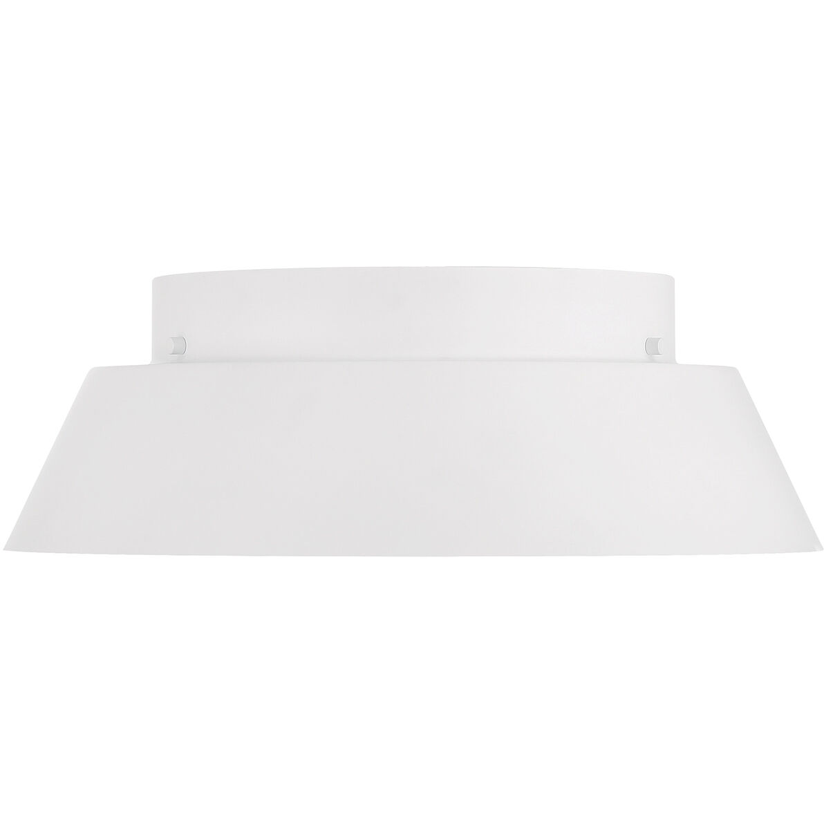 Donoven 2 Light 15 inch White and Gold Flush Ceiling Light