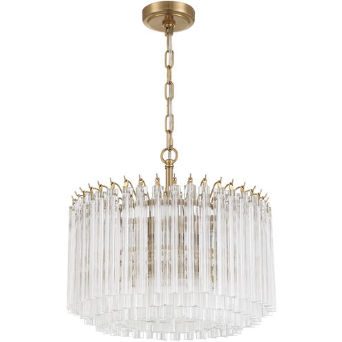Lofton 5 Light 18 inch Aged Brass Chandelier Ceiling Light