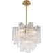 Addis 4 Light 17.75 inch Aged Brass Mini Chandelier Ceiling Light in Clear