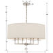 Paxton 6 Light 25.5 inch Polished Nickel Chandelier Ceiling Light