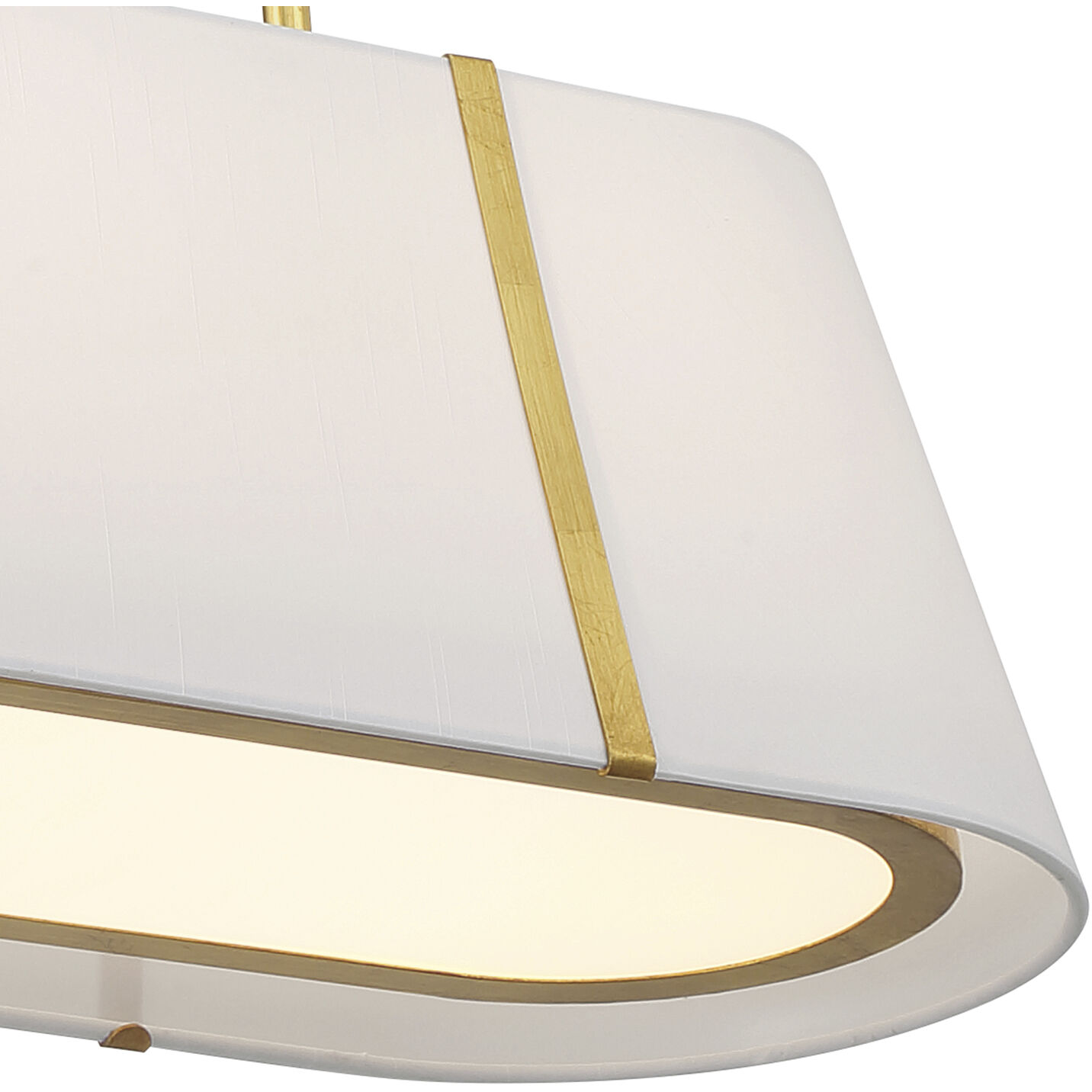 Fulton 4 Light 41.75 inch Antique Gold Linear Chandelier Ceiling Light