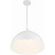 Soto 1 Light 20 inch White Pendant Ceiling Light