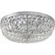 Waltham 3 Light 16 inch Polished Chrome Flush Ceiling Light in Clear Spectra