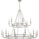 Bailey 18 Light 48 inch Polished Nickel Chandelier Ceiling Light