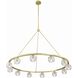 Aragon 12 Light 48 inch Soft Brass Chandelier Ceiling Light