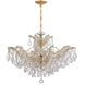 Maria Theresa 6 Light 29 inch Gold Chandelier Ceiling Light in Clear Swarovski Strass