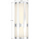 Royston 1 Light 6.75 inch Polished Chrome ADA Sconce Wall Light