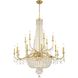 Haywood 22 Light 40 inch Aged Brass Chandelier Ceiling Light