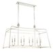 Sylvan 8 Light 42 inch Polished Nickel Linear Chandelier Ceiling Light