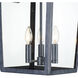 Belmont 3 Light 20 inch Graphite Outdoor Sconce