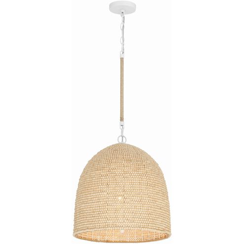 Jasper 3 Light 16 inch Matte White Pendant Ceiling Light