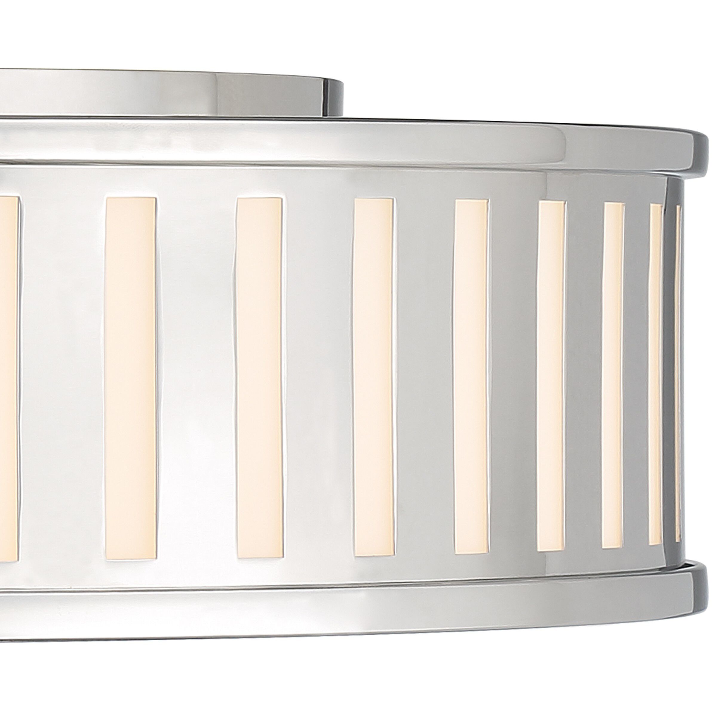 Kendal 4 Light 22.5 inch Polished Nickel Flush Ceiling Light