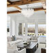 Addis 12 Light 26.75 inch Polished Chrome Chandelier Ceiling Light in Tronchi Glass Clear
