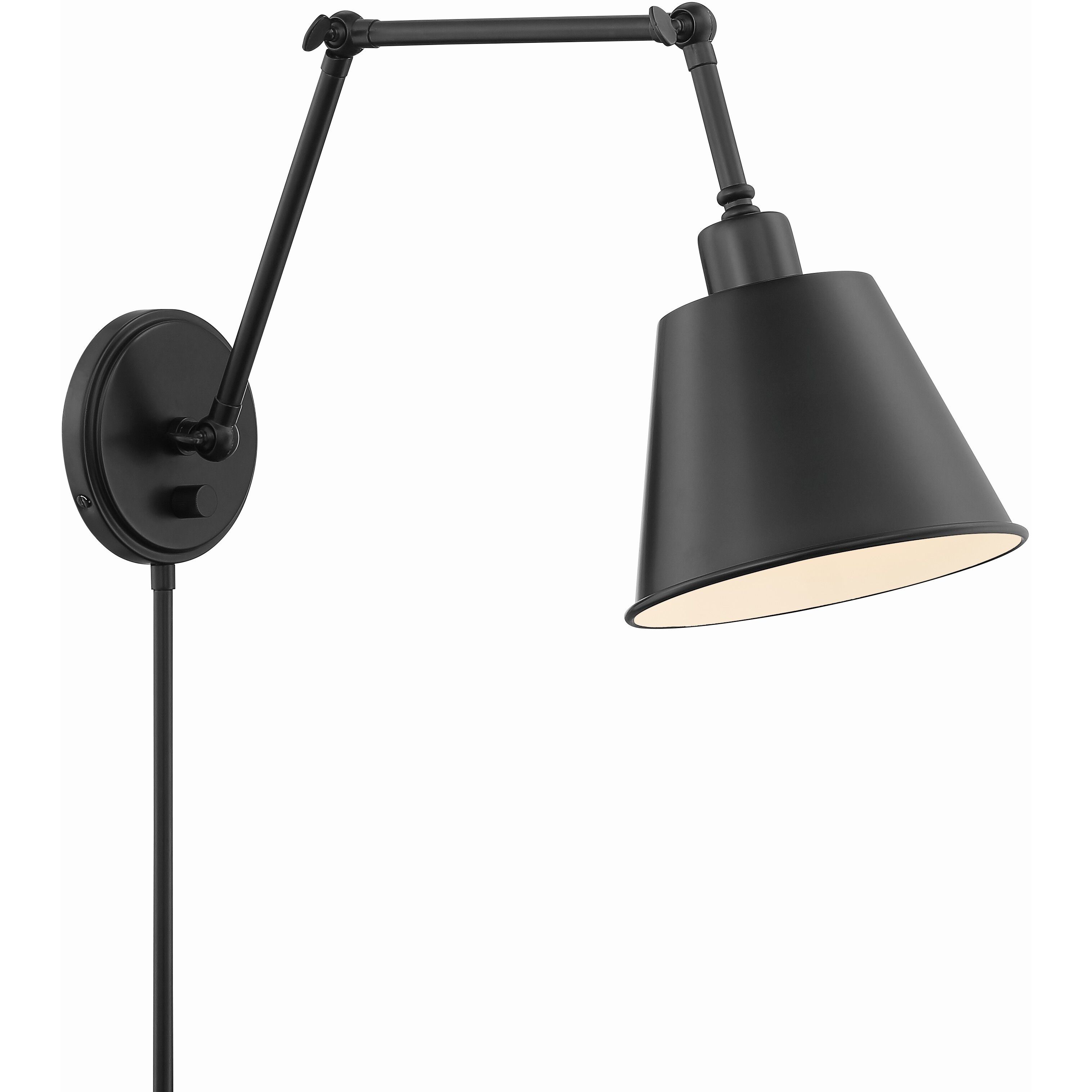Mitchell 30 inch 60.00 watt Matte Black Task Sconce Wall Light