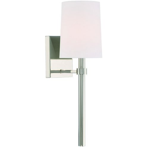Bromley 1 Light 5.5 inch Polished Nickel Sconce Wall Light