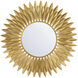 Broche 24 X 24 inch Antique Gold Mirror