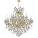 Maria Theresa 19 Light 38 inch Gold Chandelier Ceiling Light in Clear Italian