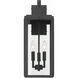 Byron 3 Light 19.75 inch Matte Black Outdoor Sconce
