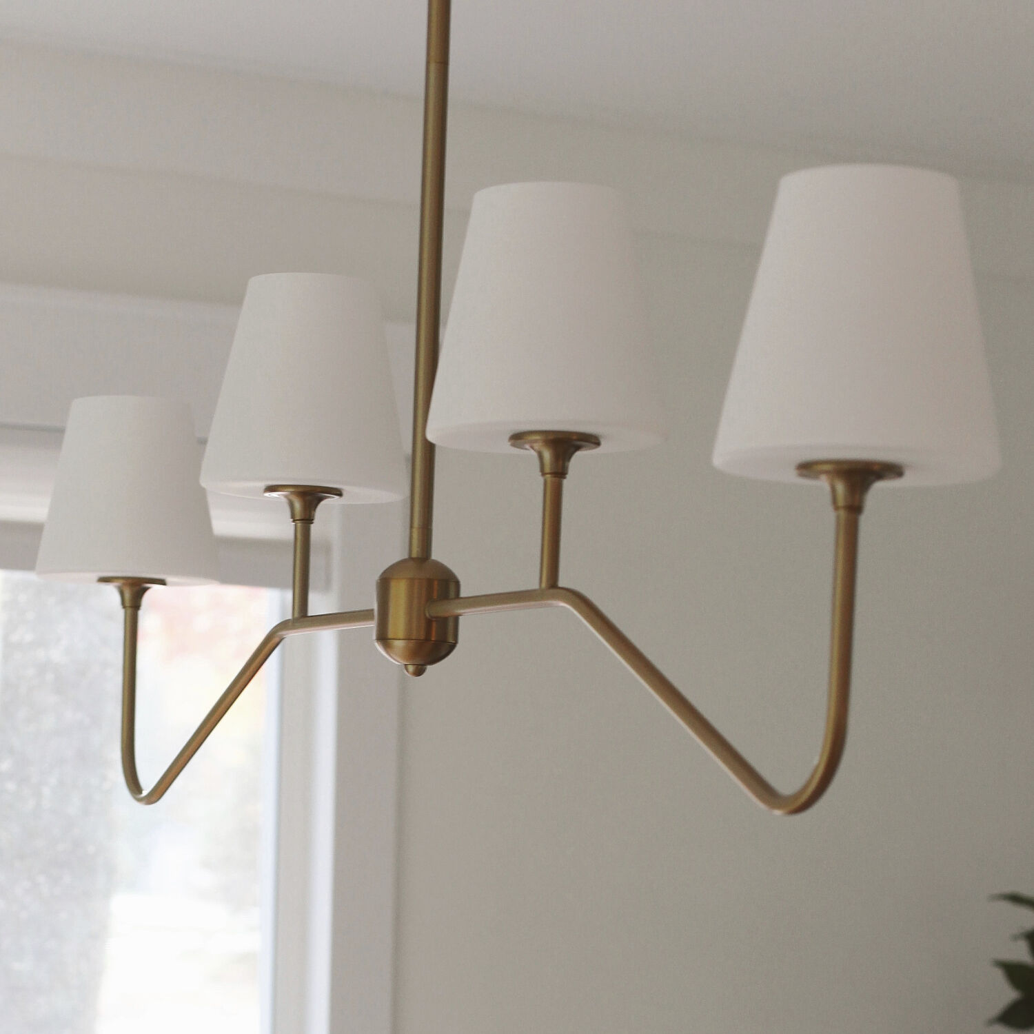 Keenan 4 Light 48 inch Vibrant Gold Linear Chandelier Ceiling Light