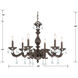 Paris Market 6 Light 28 inch Venetian Bronze Chandelier Ceiling Light in Clear Spectra