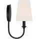 Payton 1 Light 5.5 inch Black Forged Sconce Wall Light